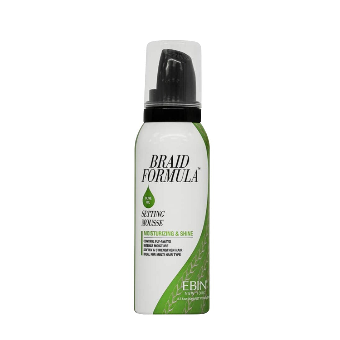 Braid Formula Setting Mousse Moisturising & Shine Olive Oil