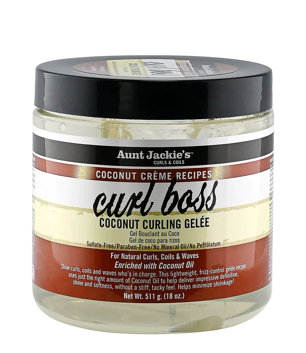 Aunt Jackie's Curl Boss – Coconut Curling Gelée 12 OZ