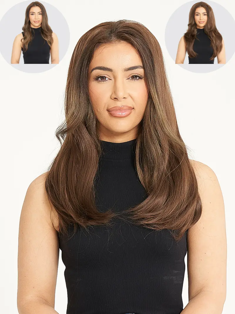 Premium Synthetic ANGELINA Reversible Half Head Wig