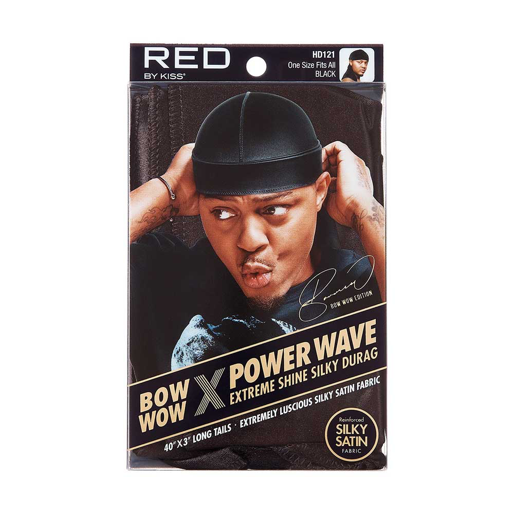Red By Kiss Bow WoW X Power Wave Silky Durag
