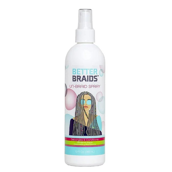 BETTER BRAIDS UN-Braid Spray, 12 oz