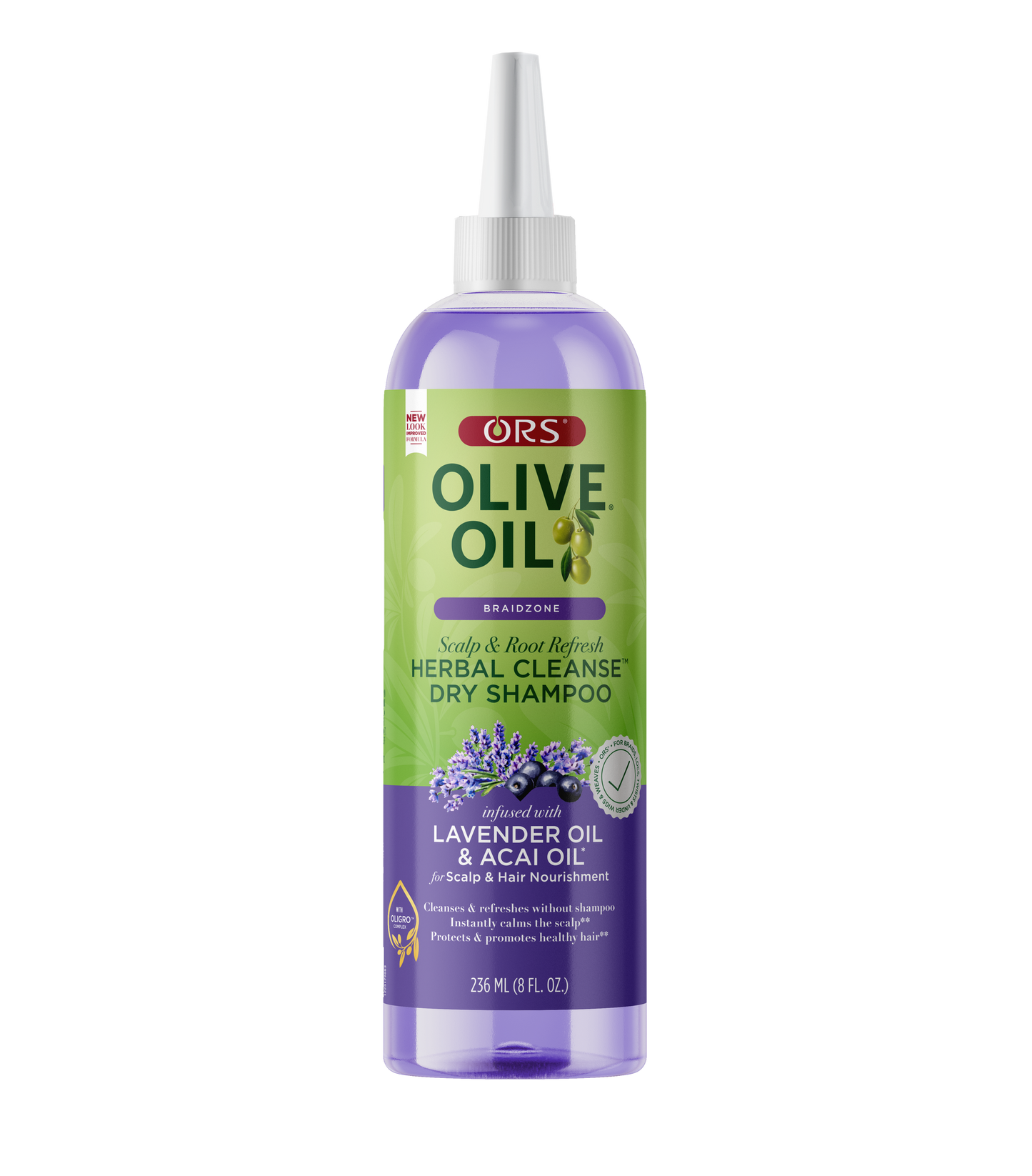 ORS Olive Oil Braidzone Herbal Cleanse Dry Shampoo for Scalp & Hair Nourishment (8.0 oz)