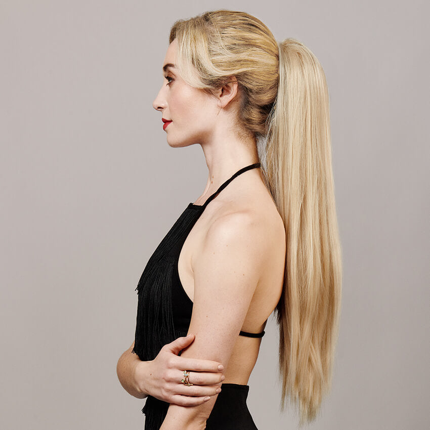 The Cosmos Regular 24" Drawstring Ponytail Premium Tongable Fibre