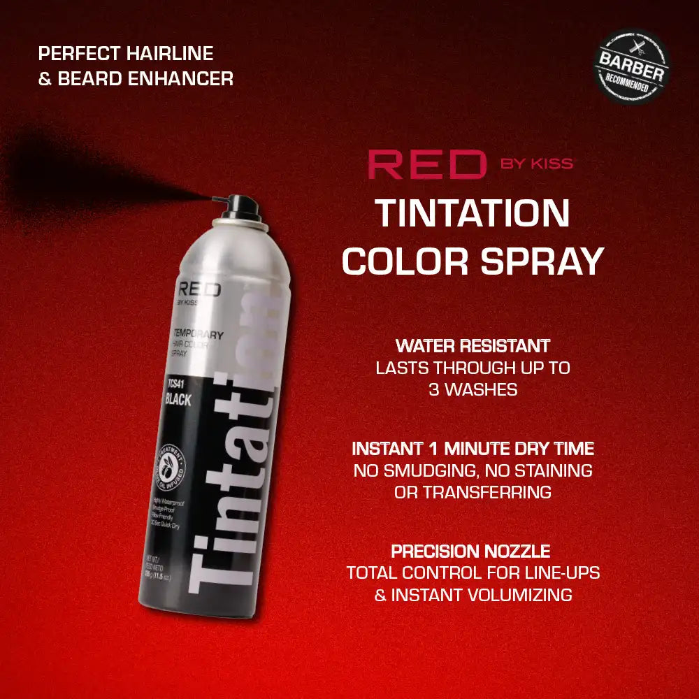 Red By Kiss Tintation Temporary Hair Color Root Touch Up Color Spray