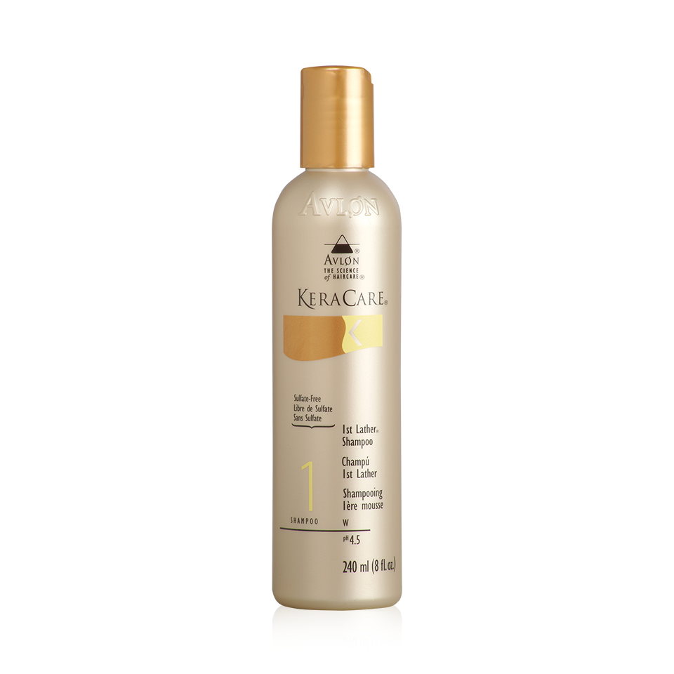 KeraCare 1st Lather Shampoo (Sulfate-Free), 8 oz