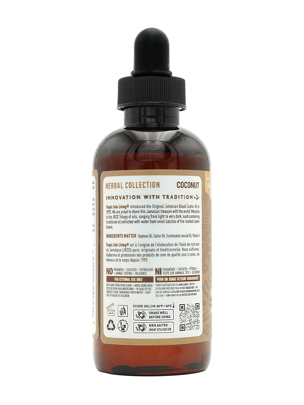Coconut Jamaican Black Castor Oil, 4oz
