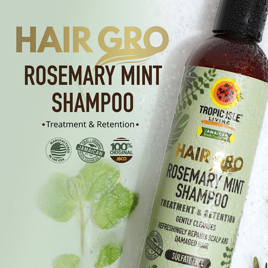 Tropic Isle Living Hair Gro Rosemary Mint Shampoo, 8oz