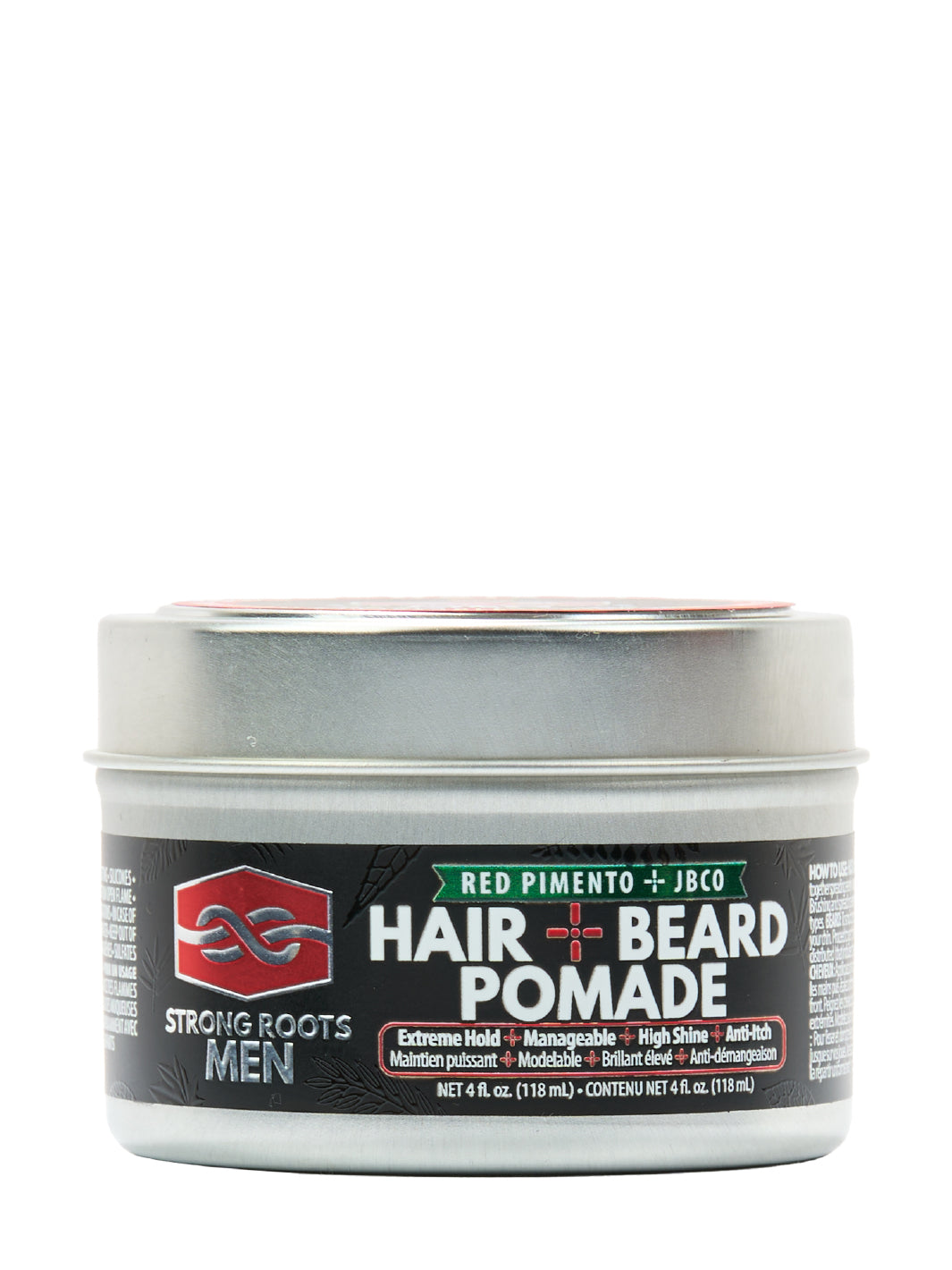 Strong Roots Men Beard + Hair Pomade, 4oz