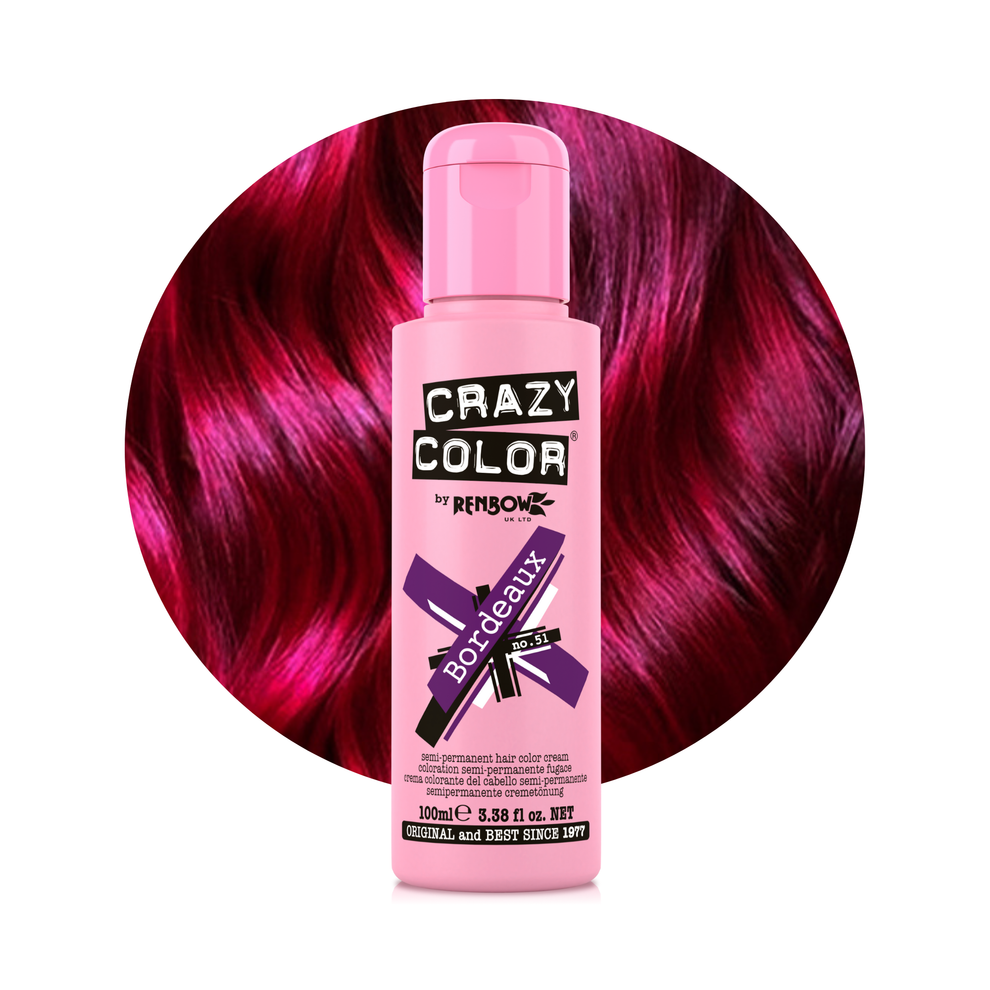 Crazy Color Semi Permanent Hair Dye, 100ml