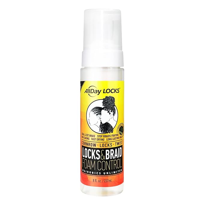 AllDay Locks Braid Foam Control Mousse, 8oz