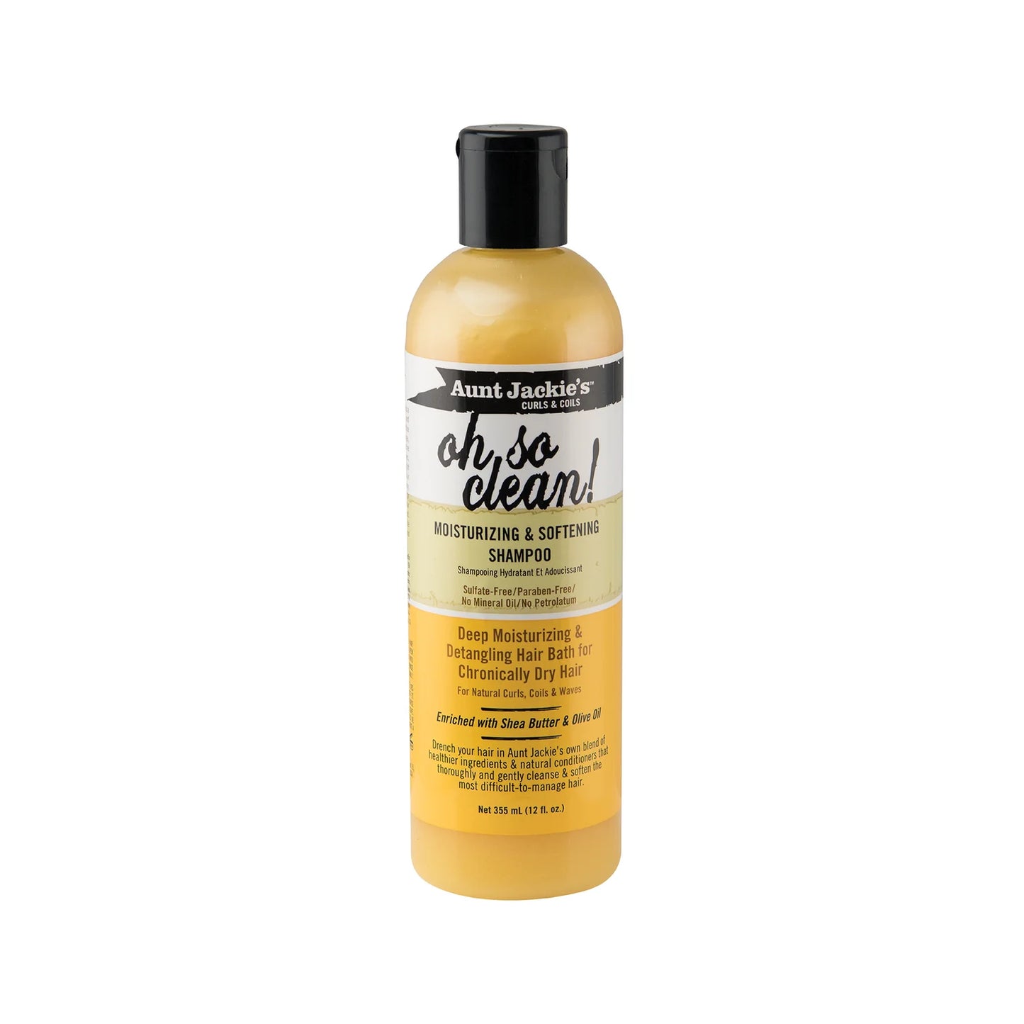 Aunt Jackie's Oh So Clean Moisturizing & Softening Shampoo 12 FL OZ