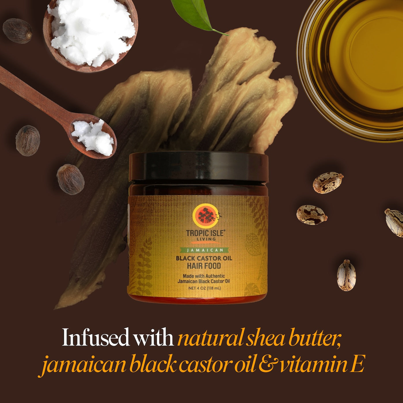 Jamaican Black Castor Oil Hair Food, 4oz