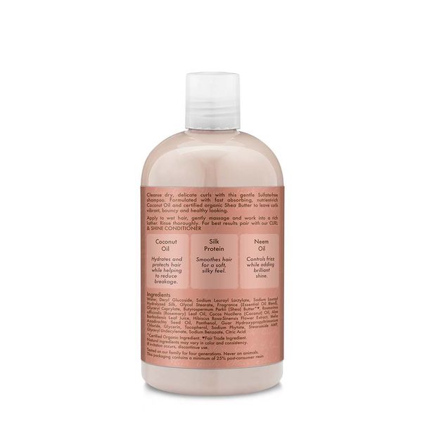 Shea Moisture Coconut & Hibiscus Curl & Shine Shampoo 13 FL OZ