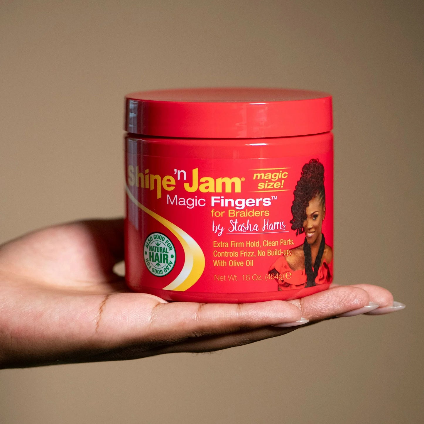 Shine N Jam Magic Fingers Gel for Braiders, 16 oz