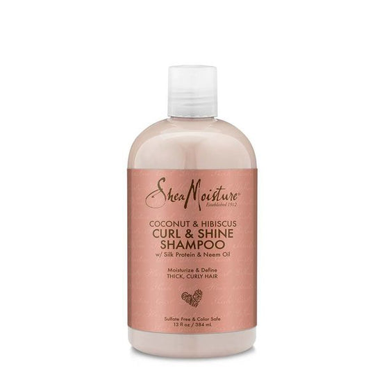 Shea Moisture Coconut & Hibiscus Curl & Shine Shampoo 13 FL OZ