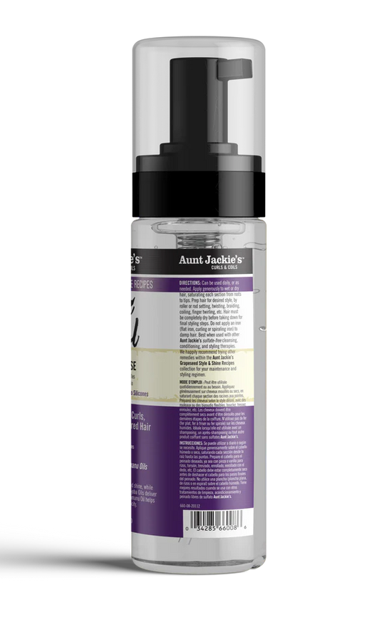 Aunt Jackie's Frizz Patrol Anti-Poof Twist & Curl Setting Mousse 8.5 FL OZ