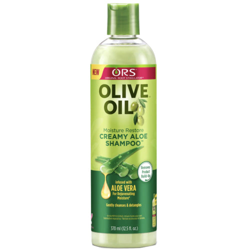 ORS OLIVE OIL Moisture Restore Creamy Aloe Shampoo Infused With Aloe Vera (12.5 OZ)