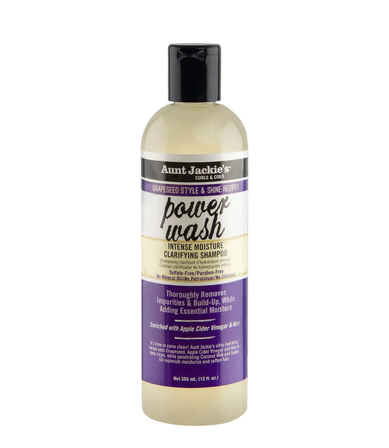 Aunt Jackie's Power Wash Intense Moisture Clarifying Shampoo 12 FL OZ