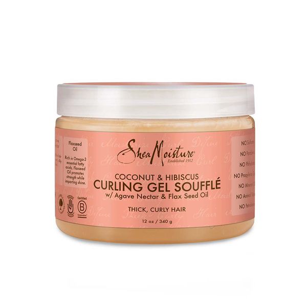 Shea Moisture Coconut & Hibiscus Curling Gel Souffle  12 OZ